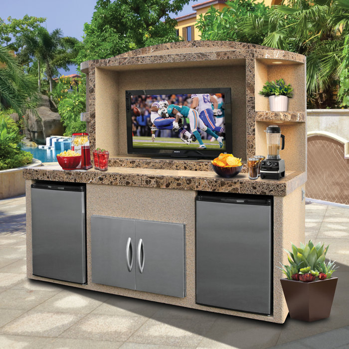 Arlmont & Co. Anzavia Outdoor Entertainment Center Serving Bar Wayfair